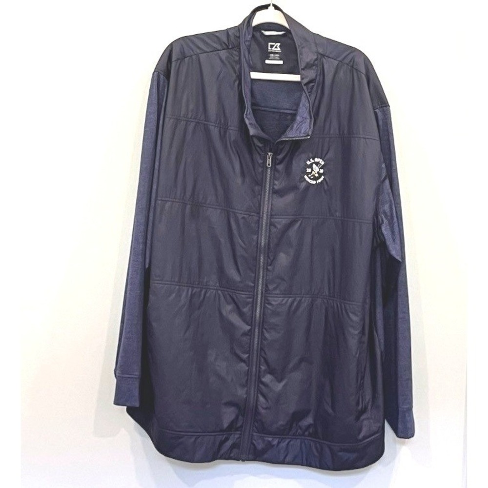 Cutter & Buck Men 4X US Open 2020 Winged Foot Stealth Hybrid Full Zip Jacket